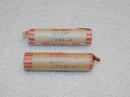 Cents, Wheat (100) Rolled by Seller 1936 P