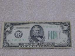 Federal Reserve Note $50 1934 A Series