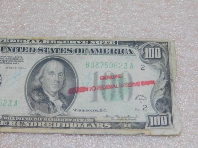 Federal Reserve Note $100 Series 1934 A