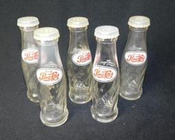 Lot Of Miniature Pepsi Bottles Lot Of Five