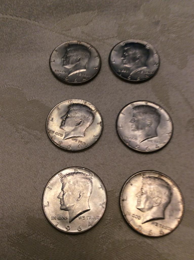 1964 Kennedy Silver Half Dollars