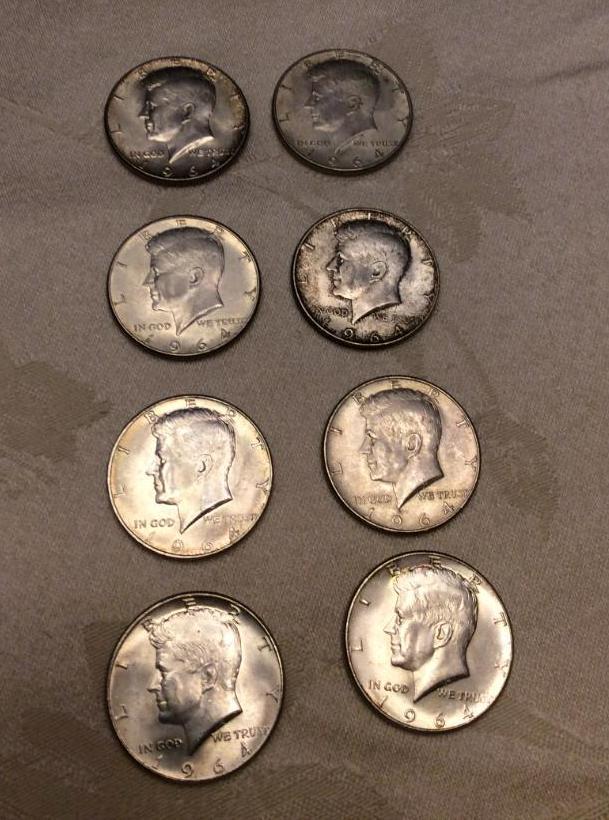 1964 Kennedy Silver Half Dollars