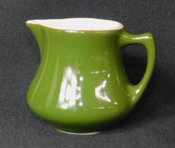 Hull, Creamer Mini Green Pitcher