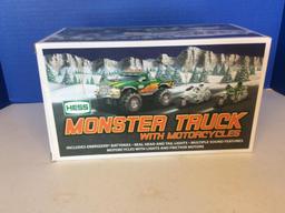 HESS MONSTER TRUCK WITH MOTORCYCLES