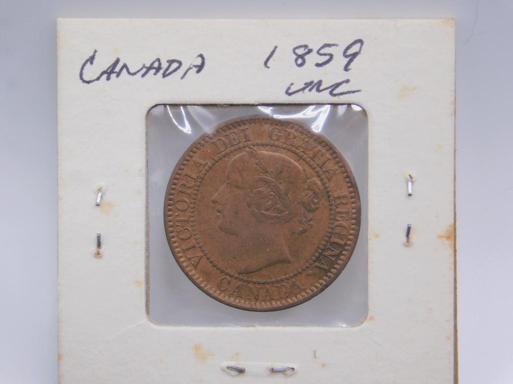 CANADA ONE CENT, 1859