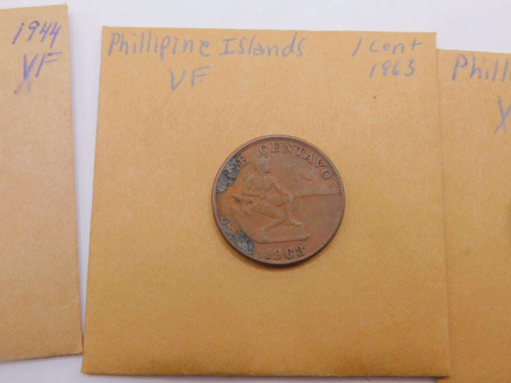 PHILLIPPINE, 1 CENTAVO, 1944, 1963, 1963