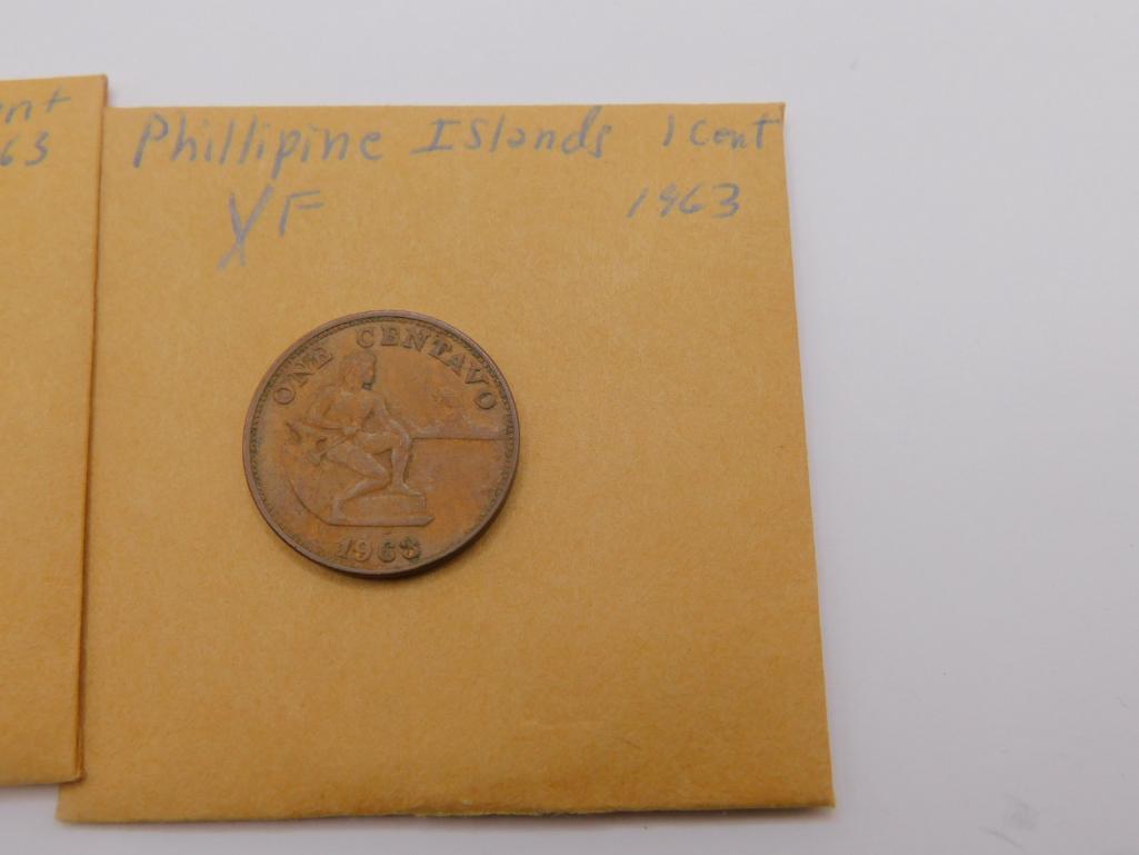 PHILLIPPINE, 1 CENTAVO, 1944, 1963, 1963