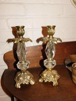 VINTAGE ORNATE CANDLE HOLDERS