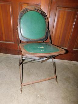 Vintage Hostess Metal Folding Chair