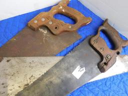 Lot of Three Carpentry Hand Saws