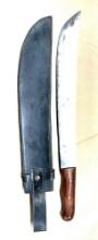 Machete Knife with Wooden Handle