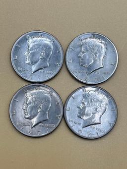 Half Dollar, 1971, (4 Total)