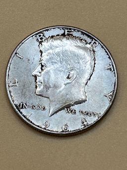 Half Dollar, 1964, AU