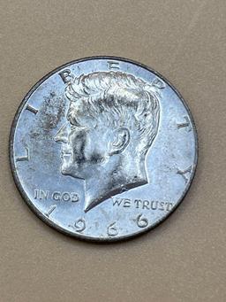 Half Dollar, 1966, AU