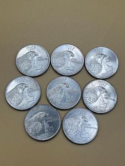 Quarters, Idaho, 2007 P, AU. (8 Total)