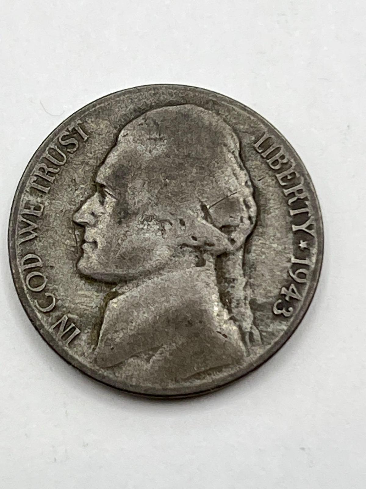 Nickel, 1943 D, "Silver"