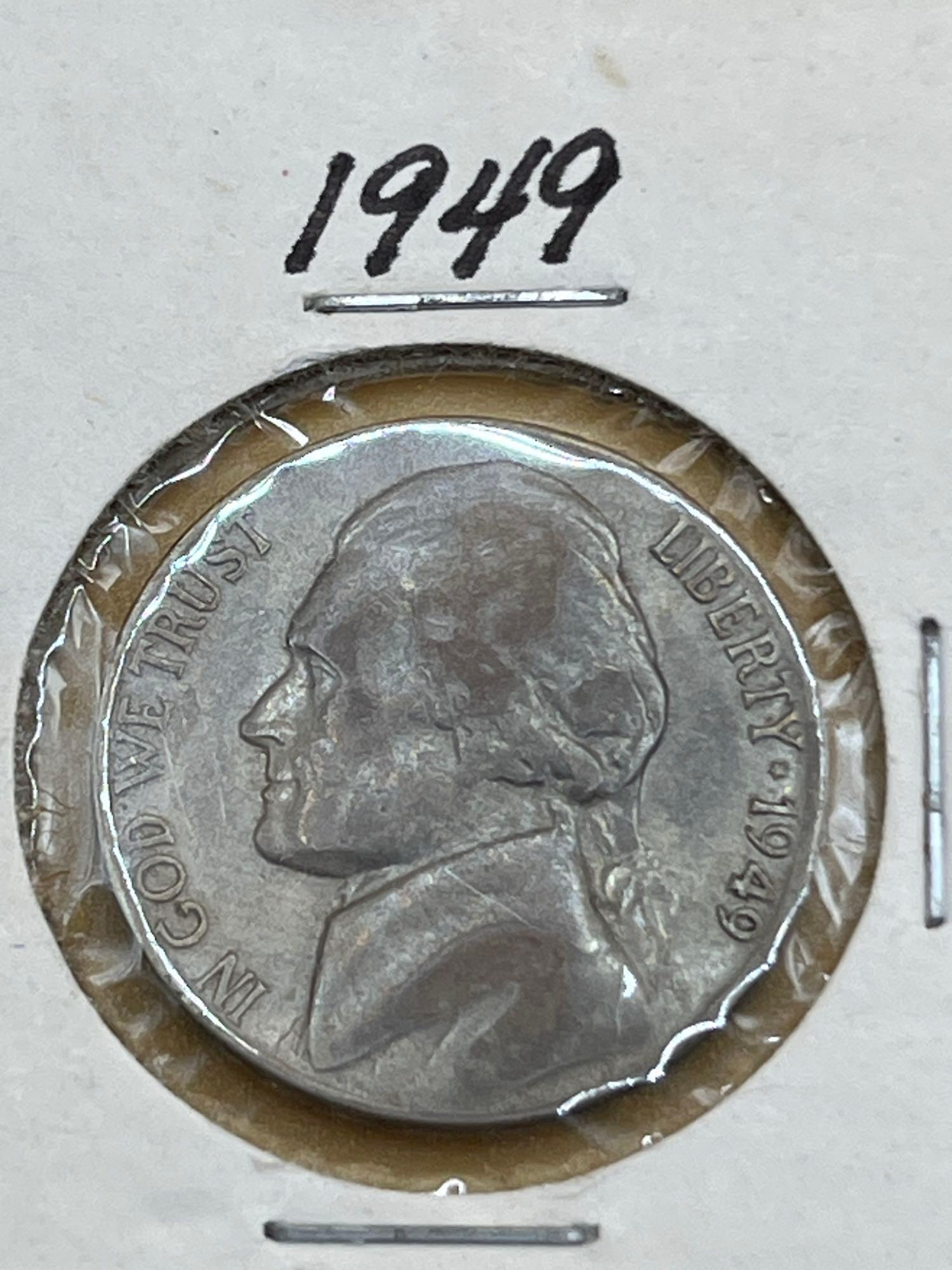 Nickel, 1946, 1947, 1948, 1949. (4 Total)