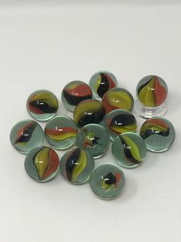 Vintage glass marbles, Shooters