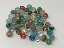 Vintage slag and glass marbles