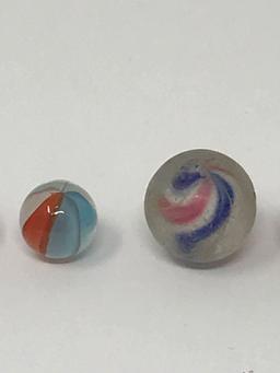 Vintage slag and glass marbles