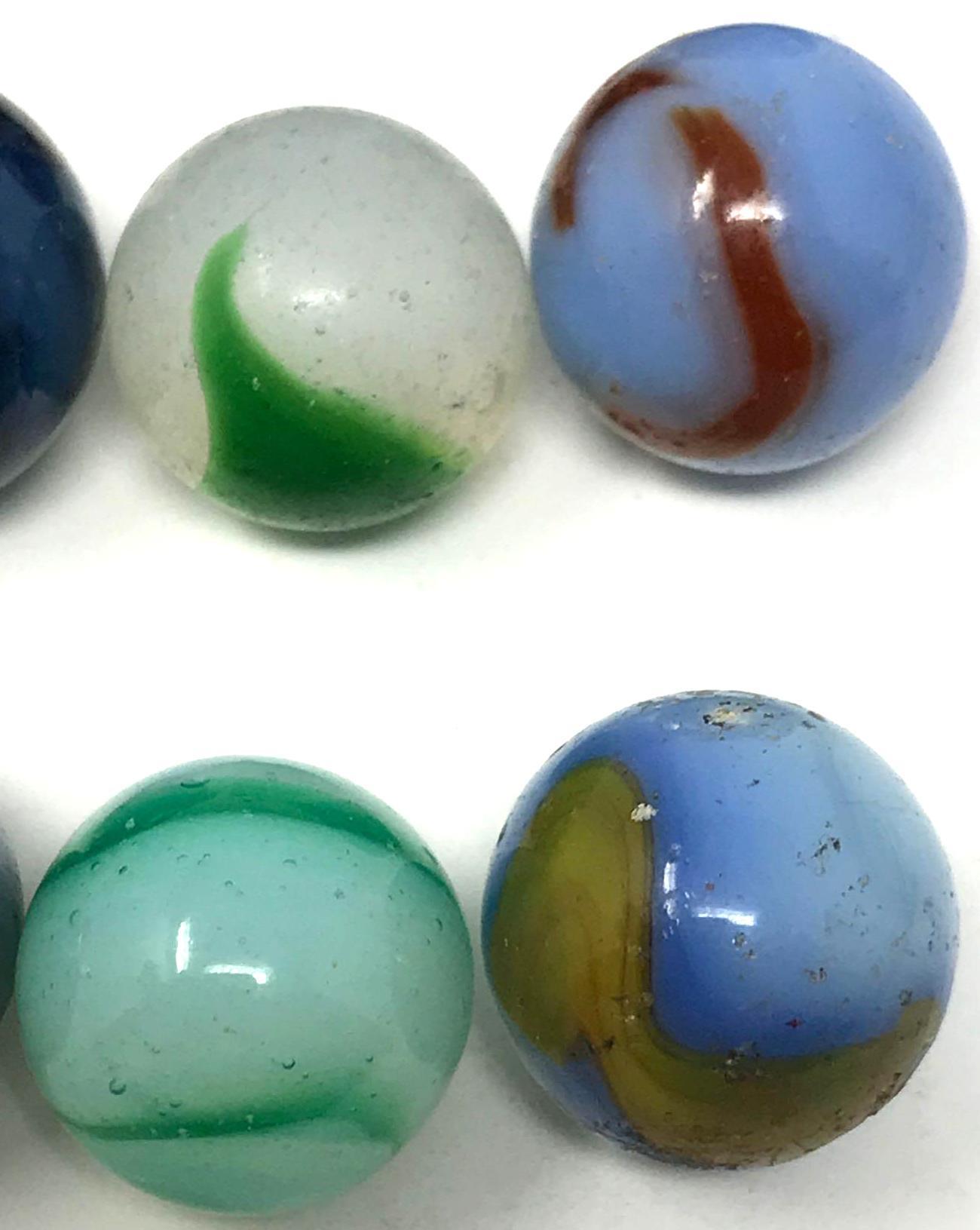 Vintage slag and glass marbles