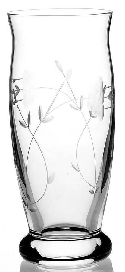 Princess House Heritage Crystal Beverage Glasses, Set of (4), Floral Etched, Item #460.