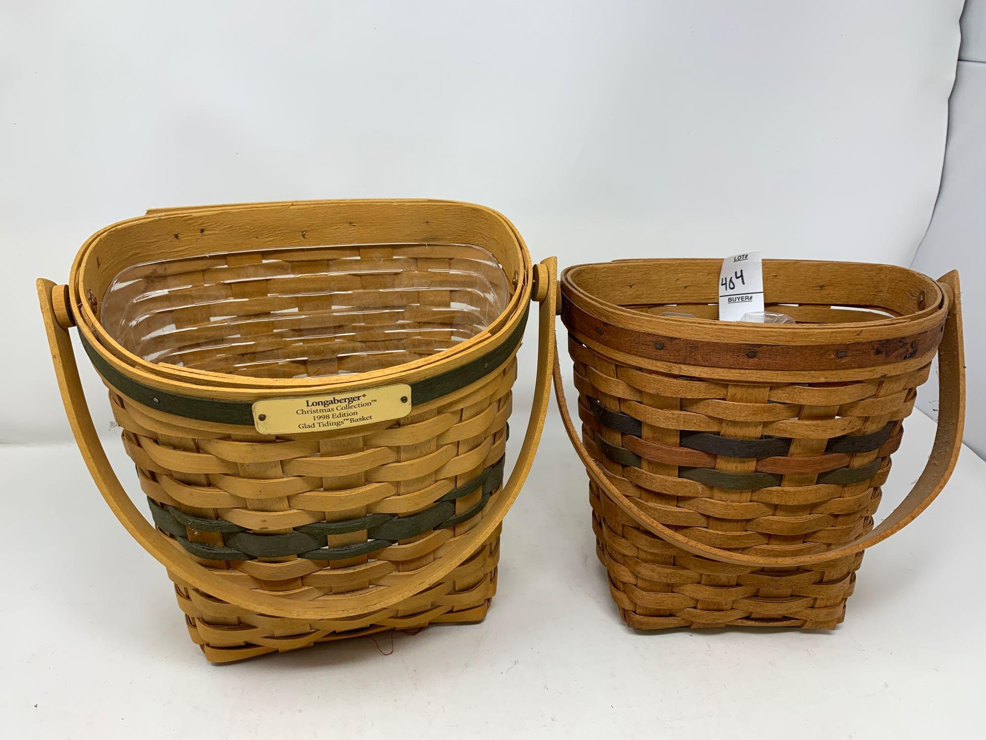 Two Longaberger Baskets, 1993 & 1998.