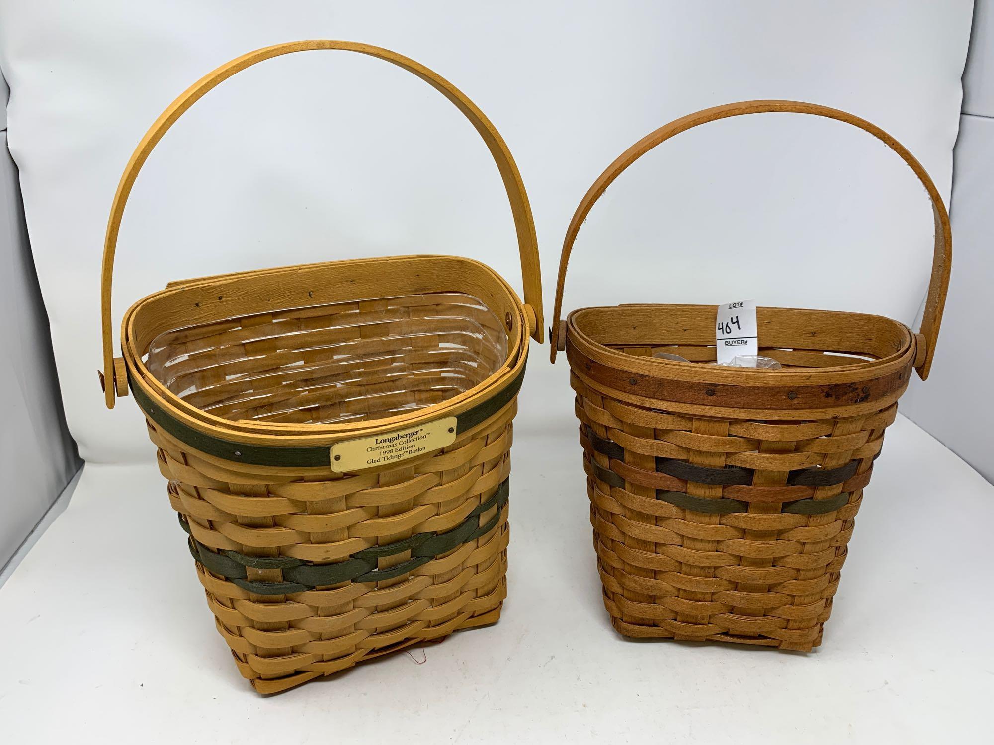 Two Longaberger Baskets, 1993 & 1998.