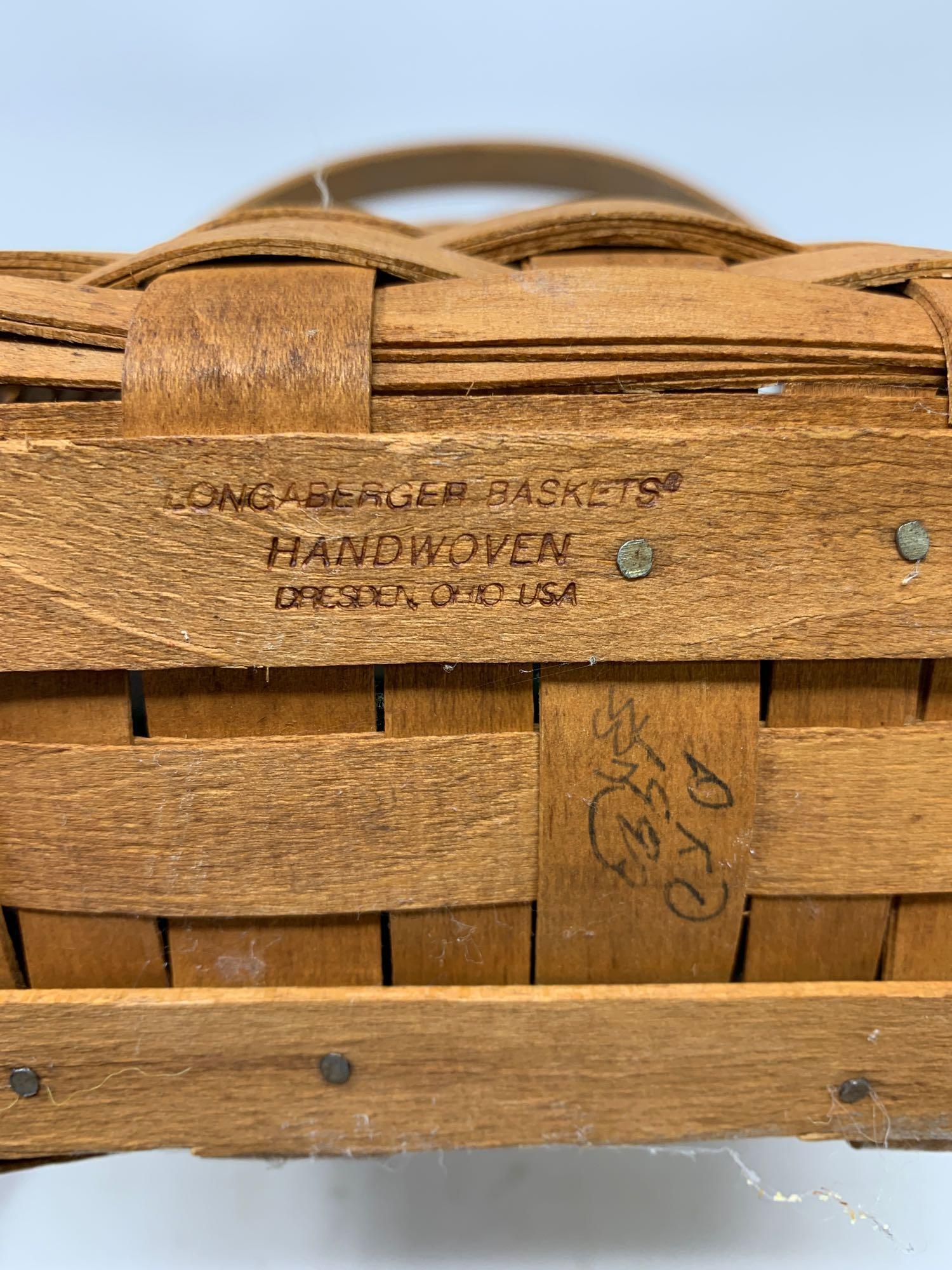 Two Longaberger Baskets, 1993 & 1998.