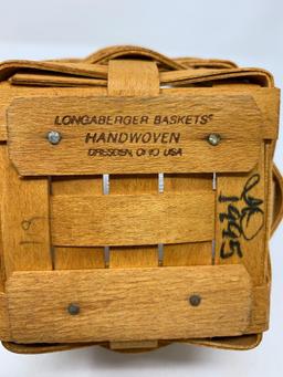 Two Longaberger Baskets, liners and covers.