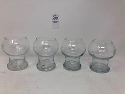 Four Princess House Heritage Pattern Votive Candle Holders