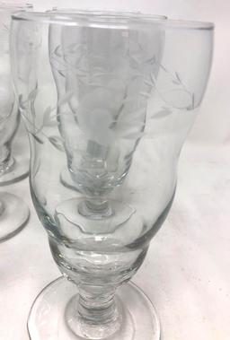 Princess House Heritage, Sundae Glasses, Qty. 6