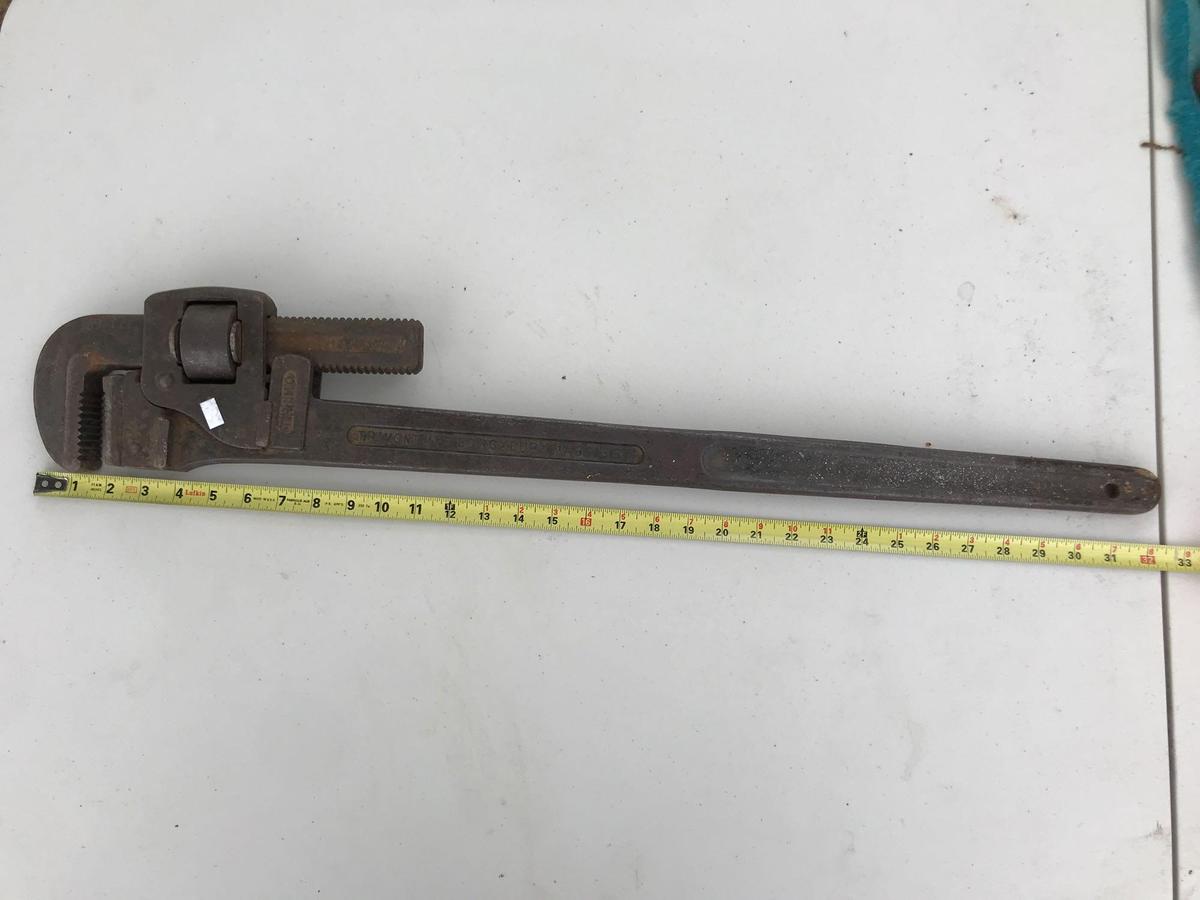 Large Vintage Antique Pipe Wrench, TRIMO.