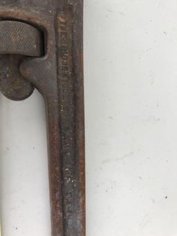 Vintage Antique Pie Wrench, 24"