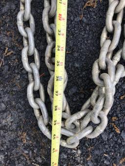 Heavy, Tow or Load Securement Chain, Double Hooks.