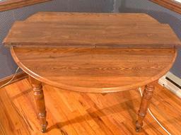 Oak Drop Leaf Extension Table