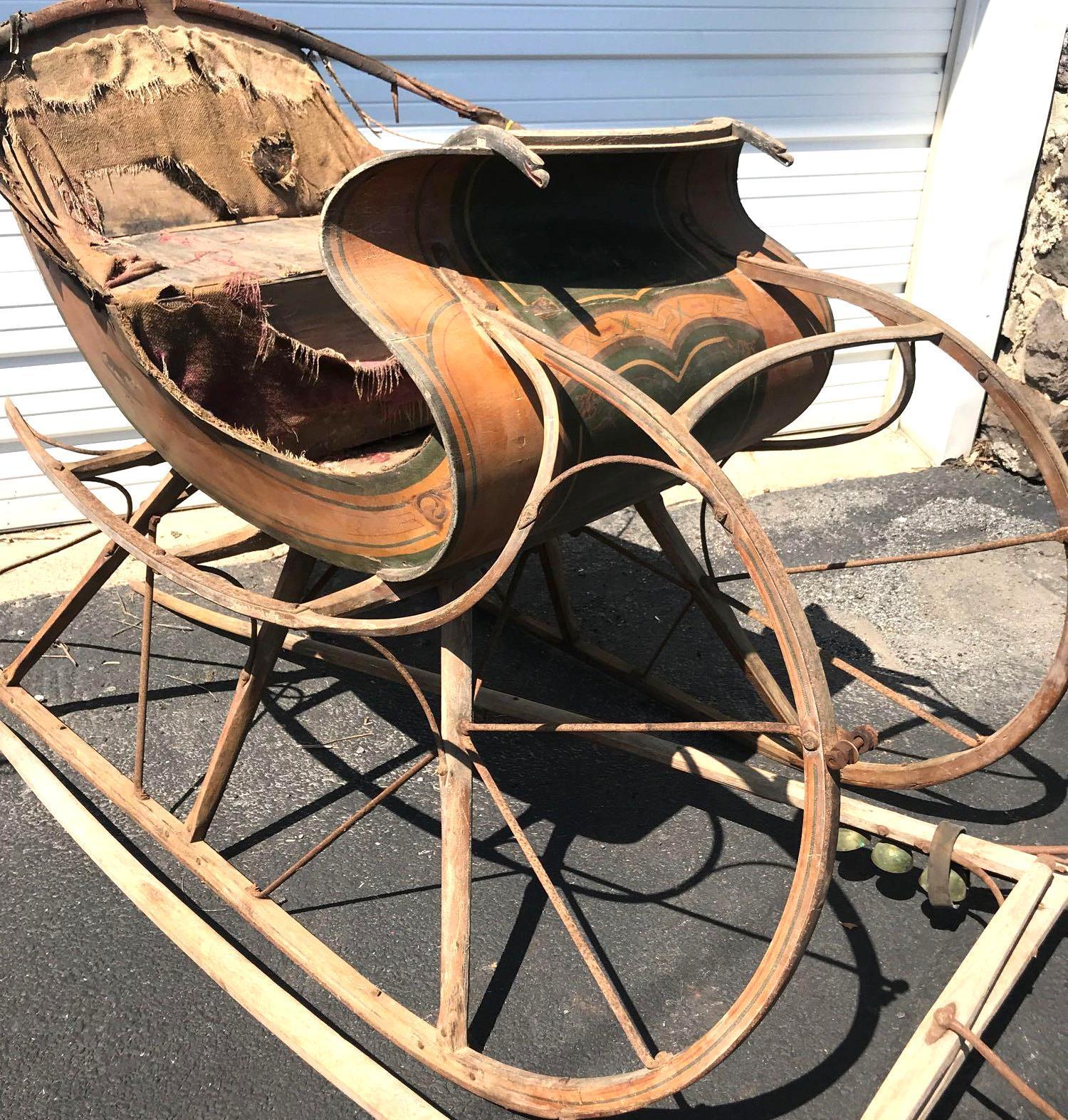 Antique, Early 1900's Albany Cutter with Shafts