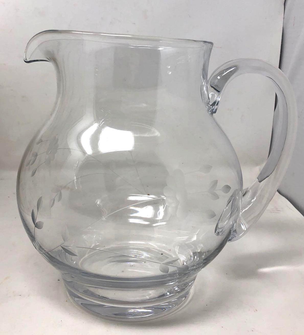 Princess House Crystal Pitcher and Margarita Glasses