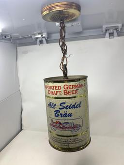 Alt Seidel Brau Beer Can Style Chandelier Light