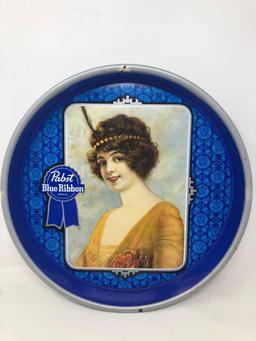 Pabst Blue Ribbon Advertising Tray