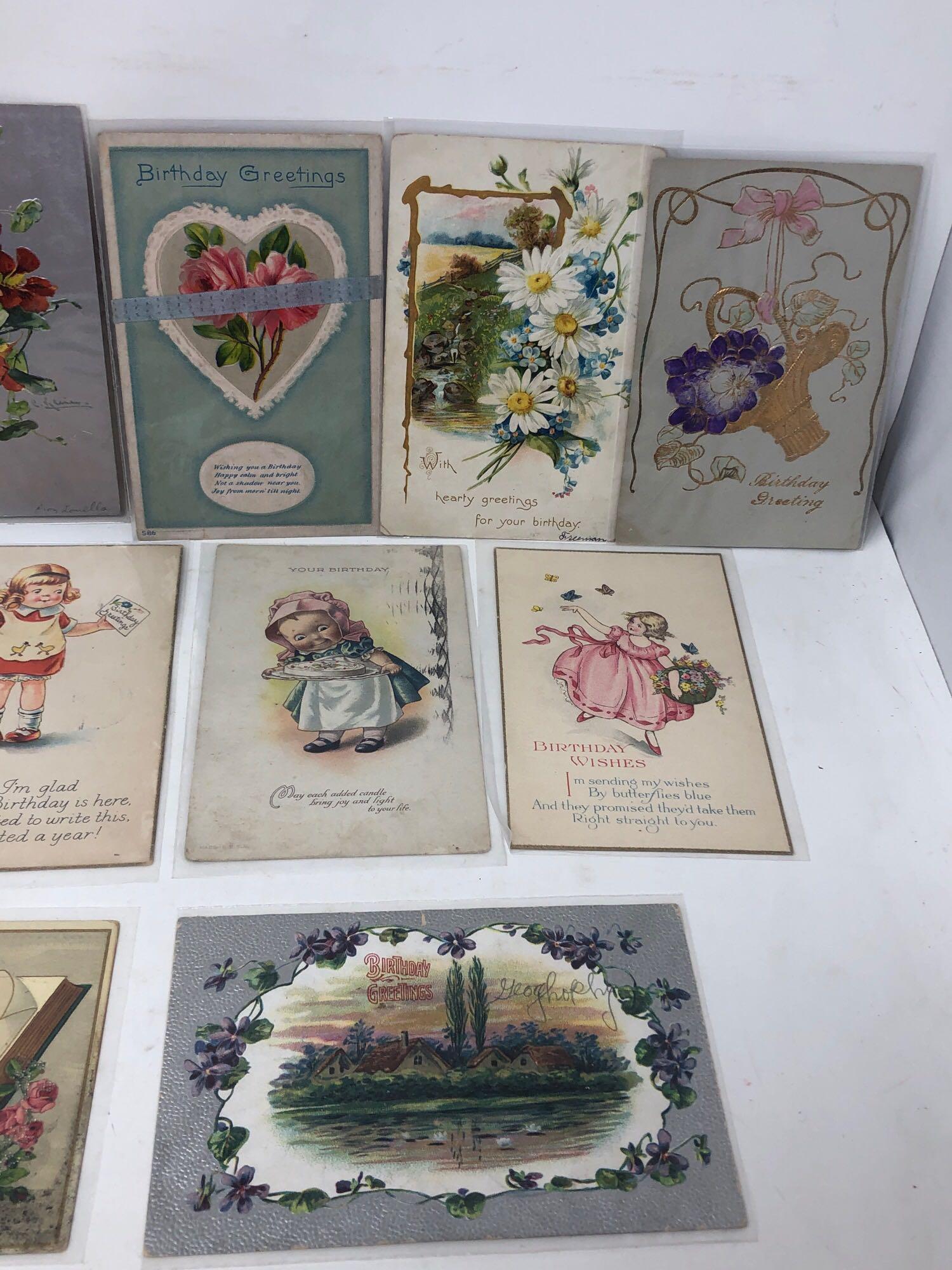 Vintage Birthday Postcards