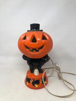 Vintage Jack of Lantern Figurine Lamp