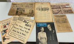 Historical Newspapers, 1928, 1942, 1944.