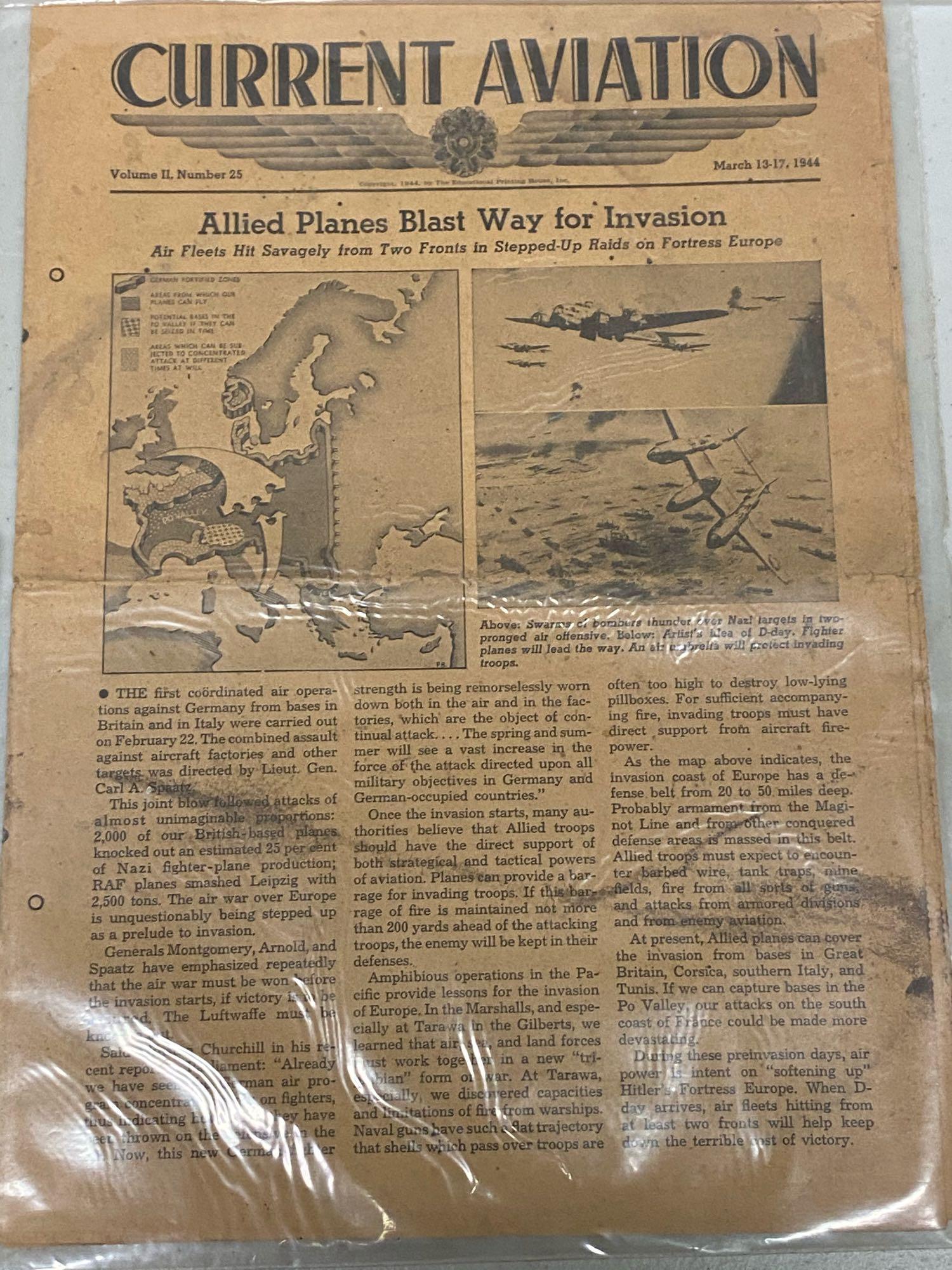 Historical Newspapers, 1928, 1942, 1944.