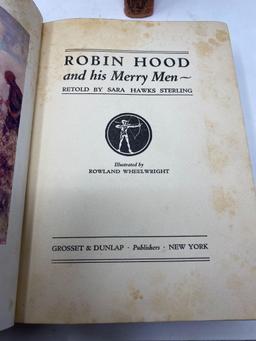 Vintage, Classic Hard Bound Robin Hood Books