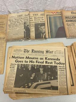 Historical Newspapers, John F kennedy Assassination