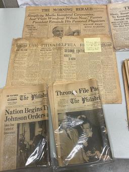 Historical Newspapers, John F kennedy Assassination