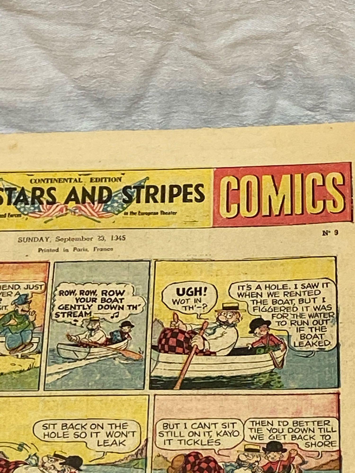 The Stars and Stripes 1940's Weekly Comics