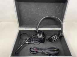 Panasonic Headphones and Hard Shell Audio Case