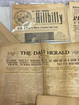 Early 1900's Newspapers